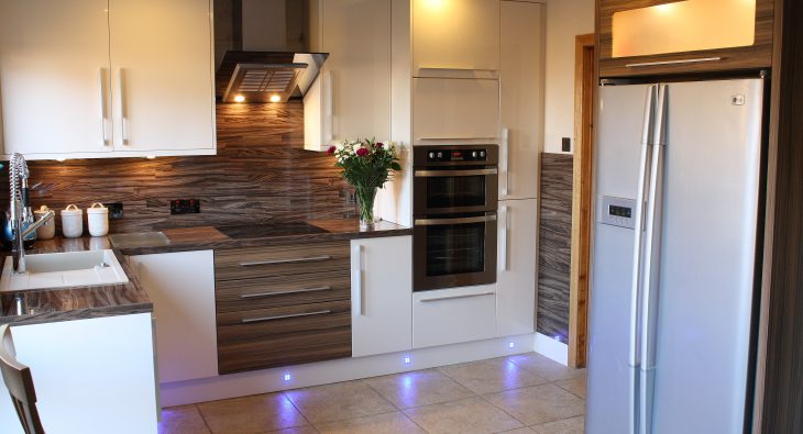 kernaghan kitchen design with floor lighting